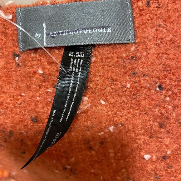 New Anthropologie Scarf/Wrap  Bronze/Orange Fringed Super Soft NWOT. - Picture 7 of 14